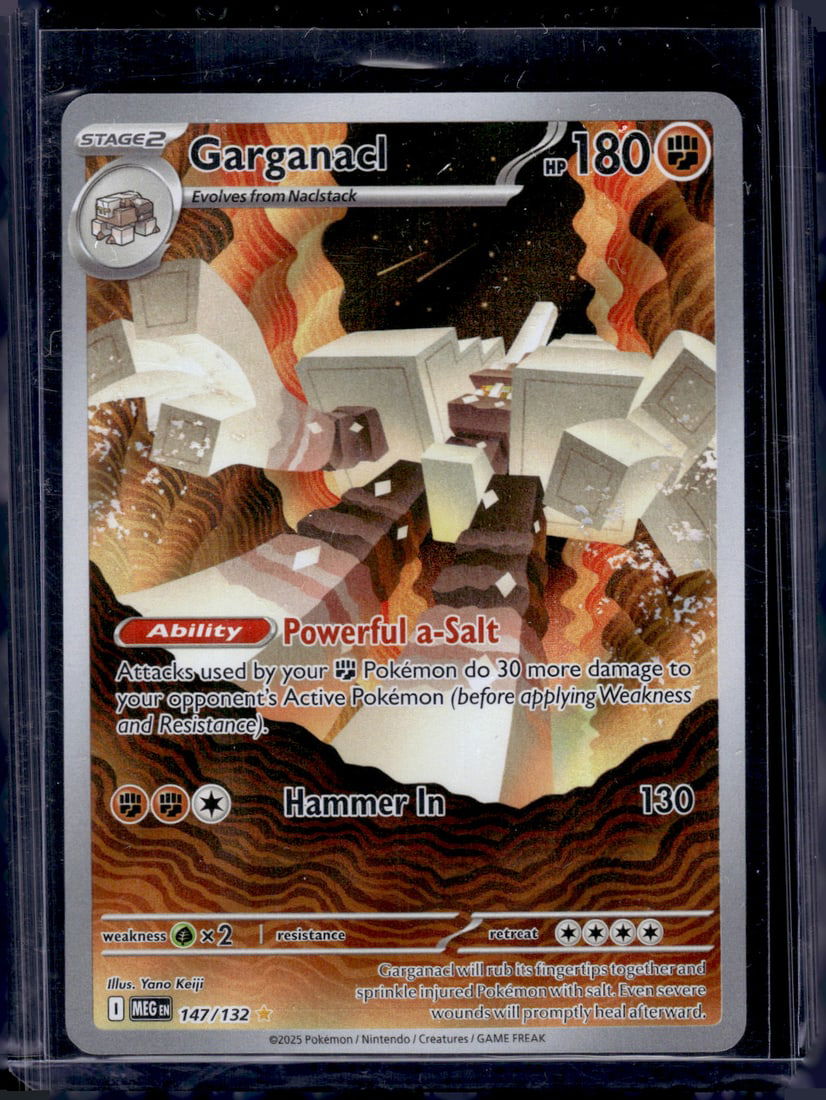 2025 Pokemon Mega Evolution Garganacl Illustration Rare #147 (1 of 2)