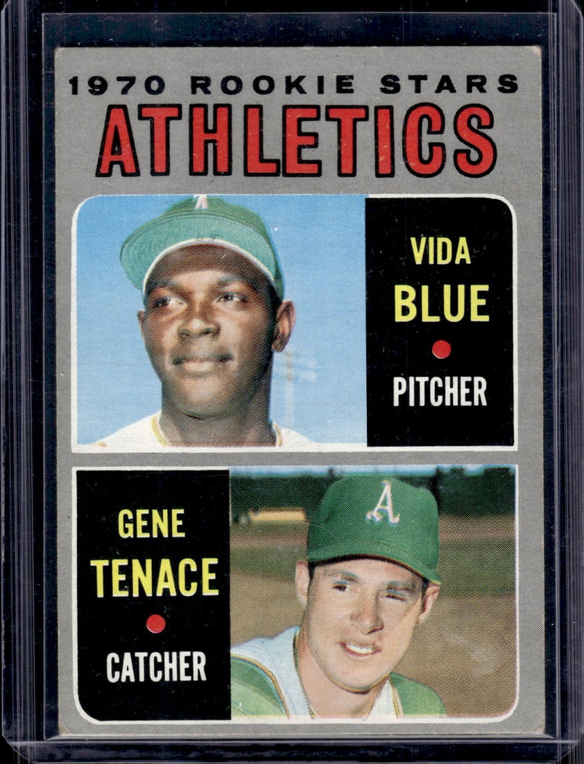 1970 Rookie Stars Athletics Vida Blue 1971 Topps #21 Vintage Baseball Card (1 of 2)