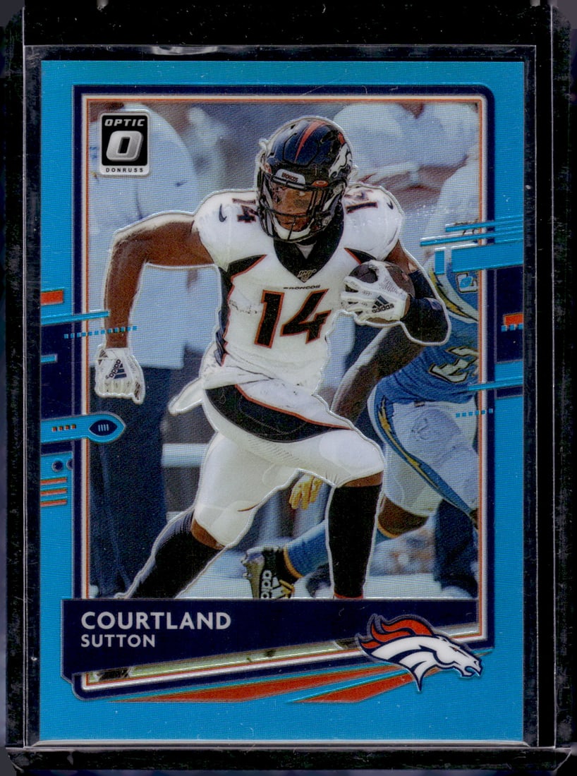 Courtland Sutton Aqua Prizm 299/299 Bookend 2020 Donruss Optic #34 Broncos: Donruss Optic Football NLF Trading & Sports Cards, Sports Cards for Sale Near Me, Valuable Memorabilia Auction Lots Sold On Line, SP, SSP
