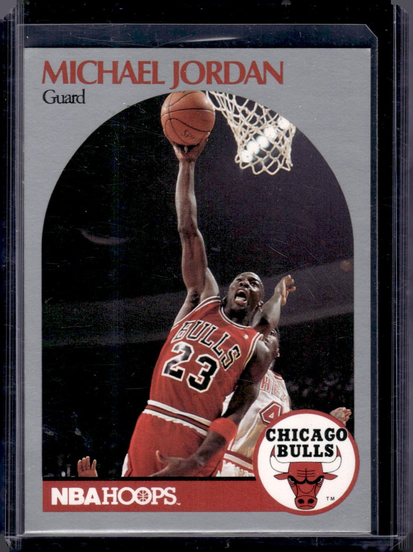 Michael Jordan 1990-91 NBA Hoops #65 Chicago Bulls (1 of 2)