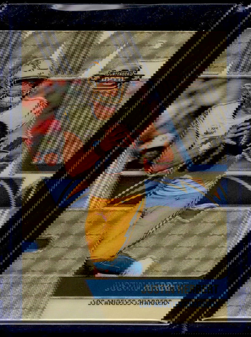 Justin Herbert MVP Gold Vinyl 1 of 1 2024 Contenders Optic #MVP-JHT Chargers (1 of 2)