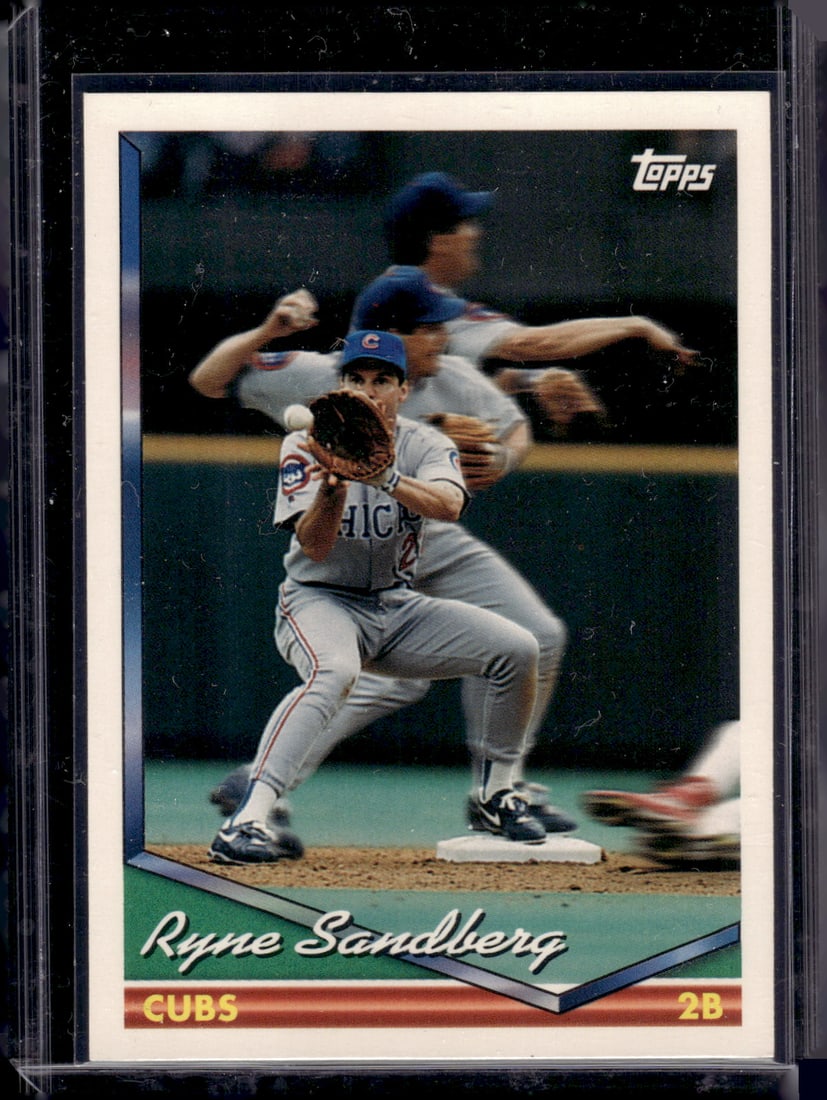 Ryne Sandberg 1994 Topps #300 Chicago Cubs: Topps Baseball MLB Trading & Sports Cards, Sports Cards for Sale Near Me, World Series & Hall of Fame Players Memorabilia, Refractors, X-Fractors, Numbered, SP, SSP, Valuable Auction Memorabilia Lots 