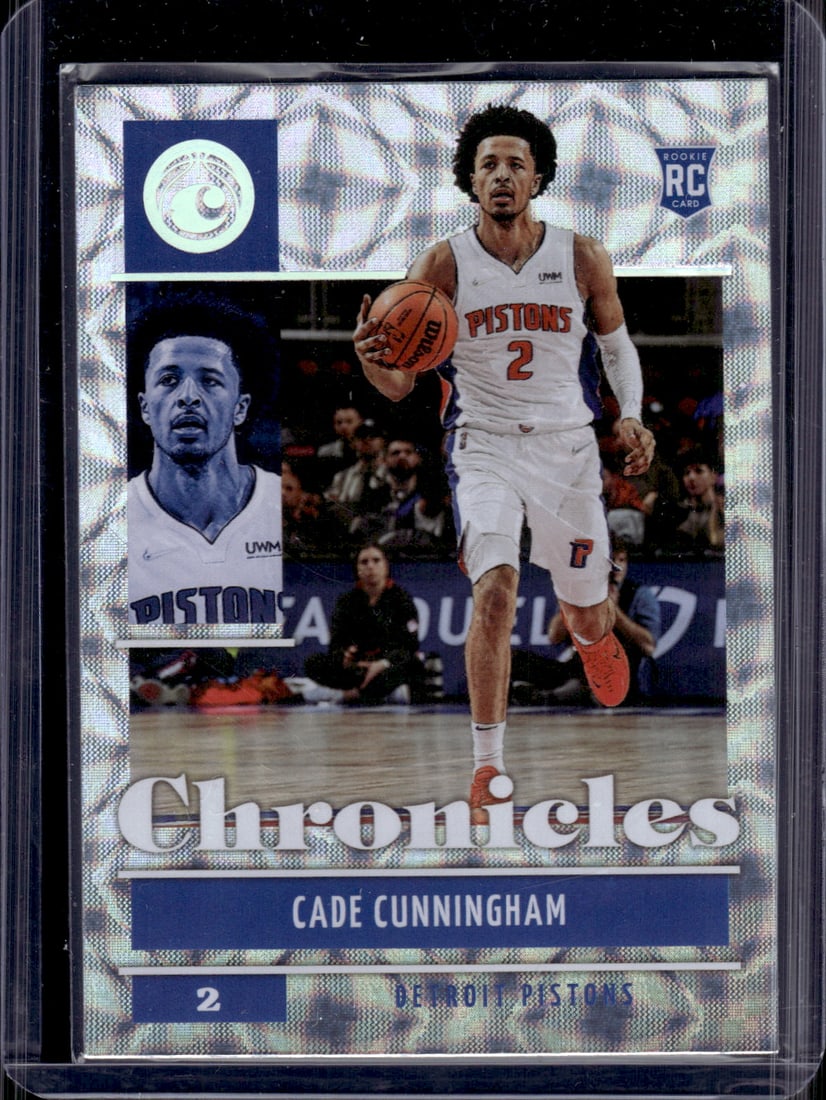 Cade Cunningham Rookie Card Asia 2021-22 Panini Chronicles #50 Detroit Pistons: Panini Select, Prizm, Mosaic, Contenders, Revolution, Phoenix, NBA Hoops, Rookie NFL Sports Trading Cards, Silver, SP, SSP, Wave Prizms, Numbered Cards, Basketball sports Cards for Sale Near Me, NBA C