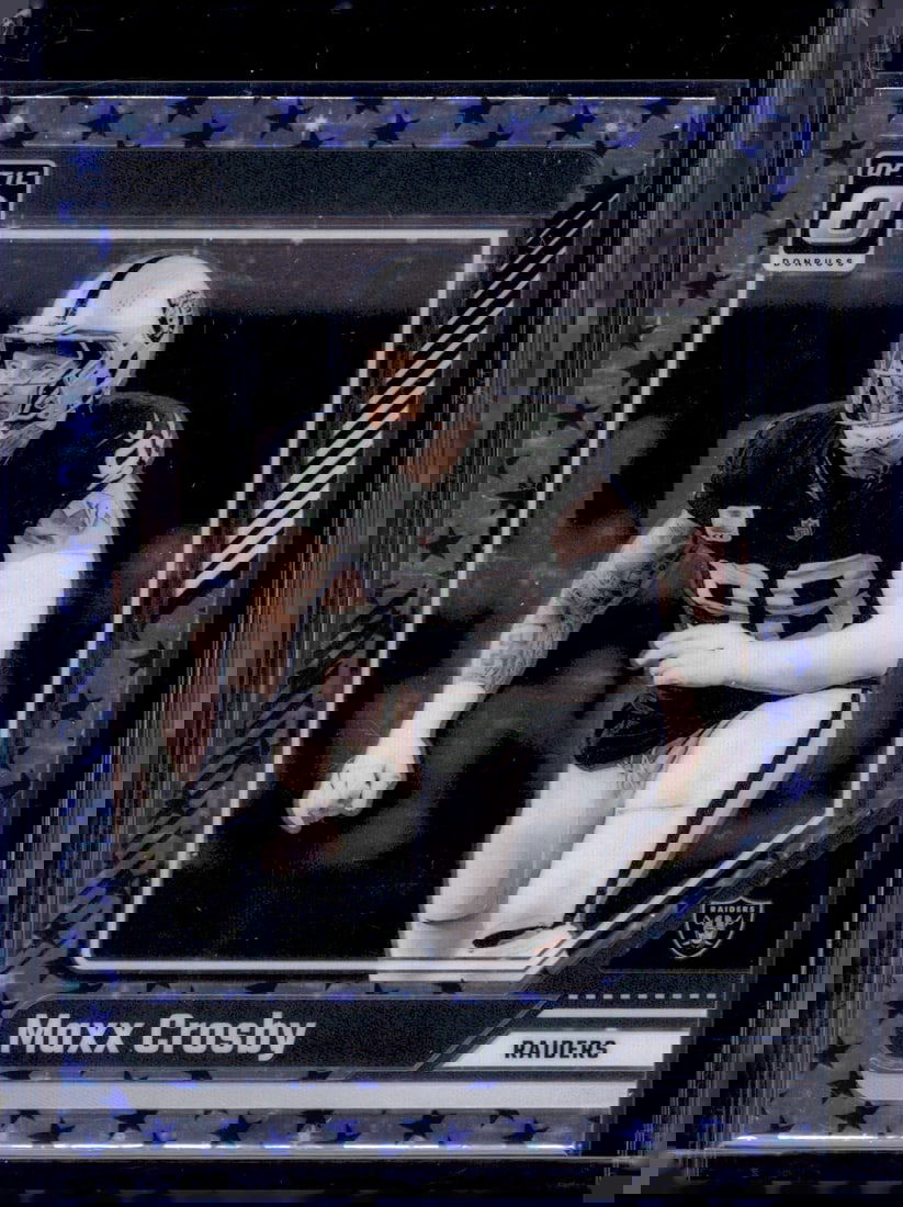 Maxx Crosby Stars Prizm 2024 Donruss Optic #105 Las Vegas Raiders (1 of 2)