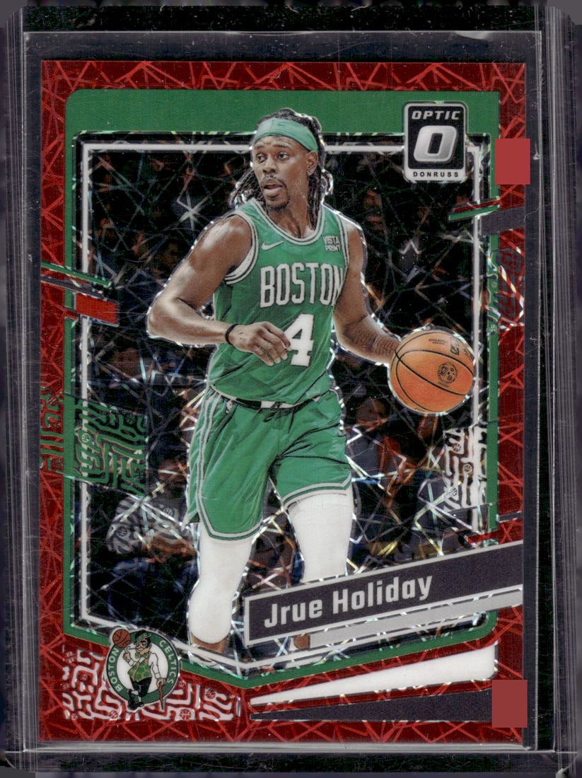 Jrue Holiday Red Velocity Prizm /299 2023-24 Donruss Optic #117 (1 of 2)