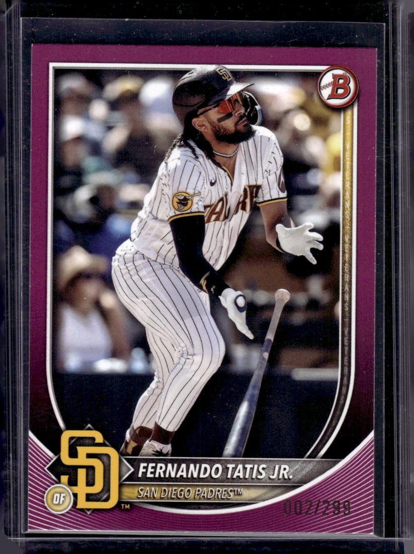 Fernando Tatis Jr. Fuchsia /299 2025 Bowman #23 San Diego Padres (1 of 2)