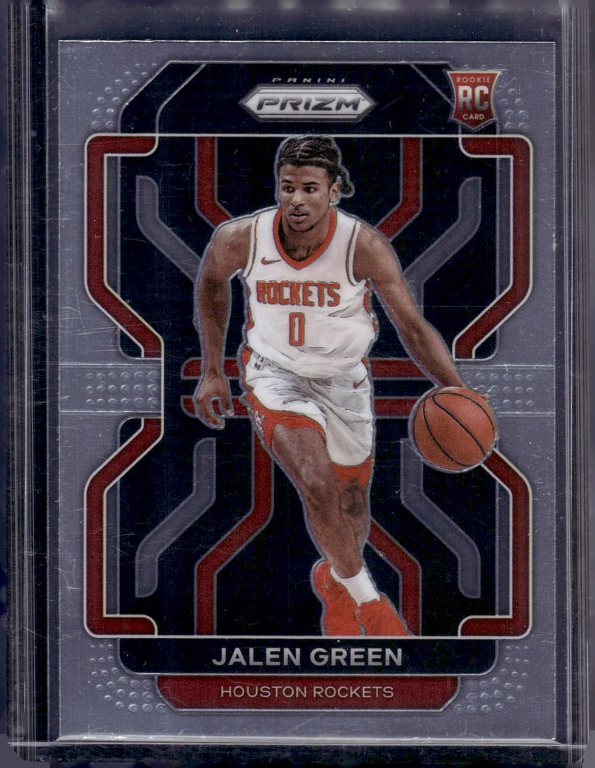 Jalen Green Rookie Card 2021-22 Panini Prizm #306 Rockets, Suns: Panini Select, Prizm, Mosaic, Contenders, Revolution, Phoenix, NBA Hoops, Rookie NFL Sports Trading Cards, Silver, SP, SSP, Wave Prizms, Numbered Cards, Basketball sports Cards for Sale Near Me, NBA C