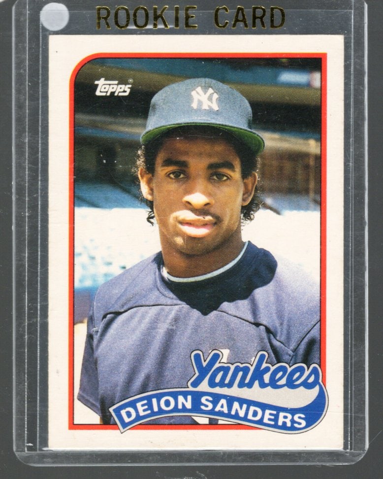 Deion Sanders Rookie Card 1989 Topps Traded #110T MLB Trading Card Yankees: Topps Baseball MLB Trading & Sports Cards, Sports Cards for Sale Near Me, World Series & Hall of Fame Players Memorabilia, Refractors, X-Fractors, Numbered, SP, SSP, Valuable Auction Memorabilia Lots 