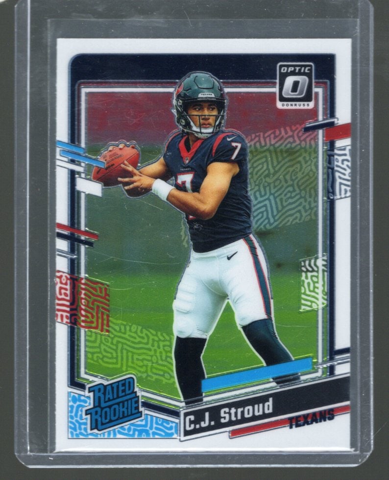 C.J. Stroud Rated Rookie Card 2023 Donruss Optic #244 Ohio St Buckeyes Houston Texans (1 of 2)