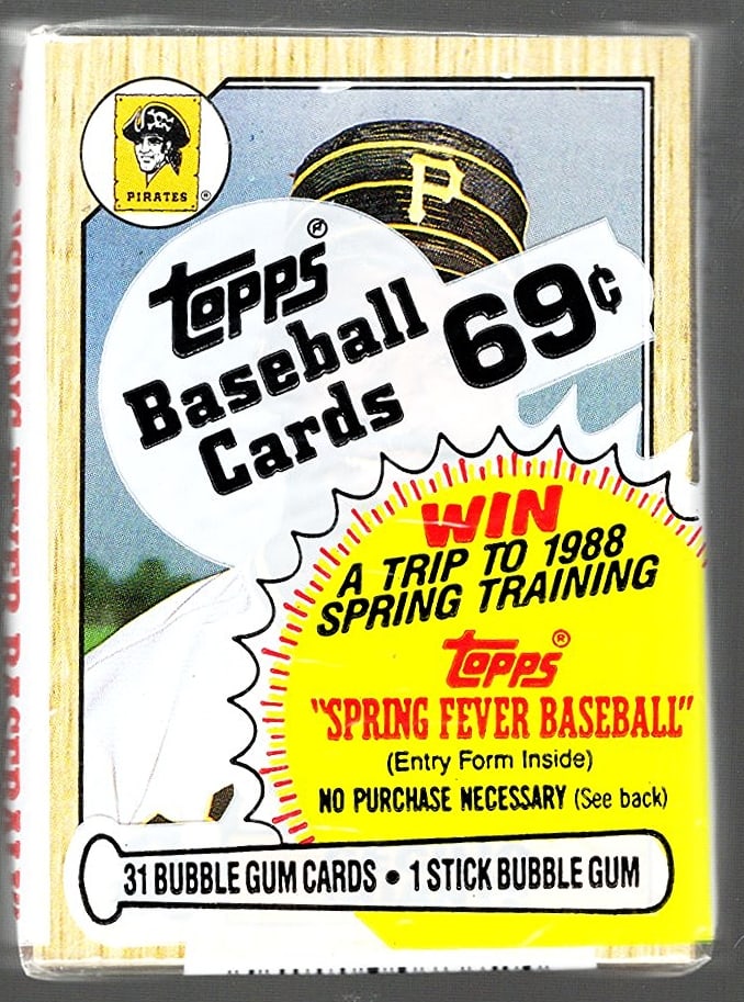 1987 Topps Series 1 Vintage Baseball CELLO RETAIL BOX PACK Sports Card (1 of 2)
