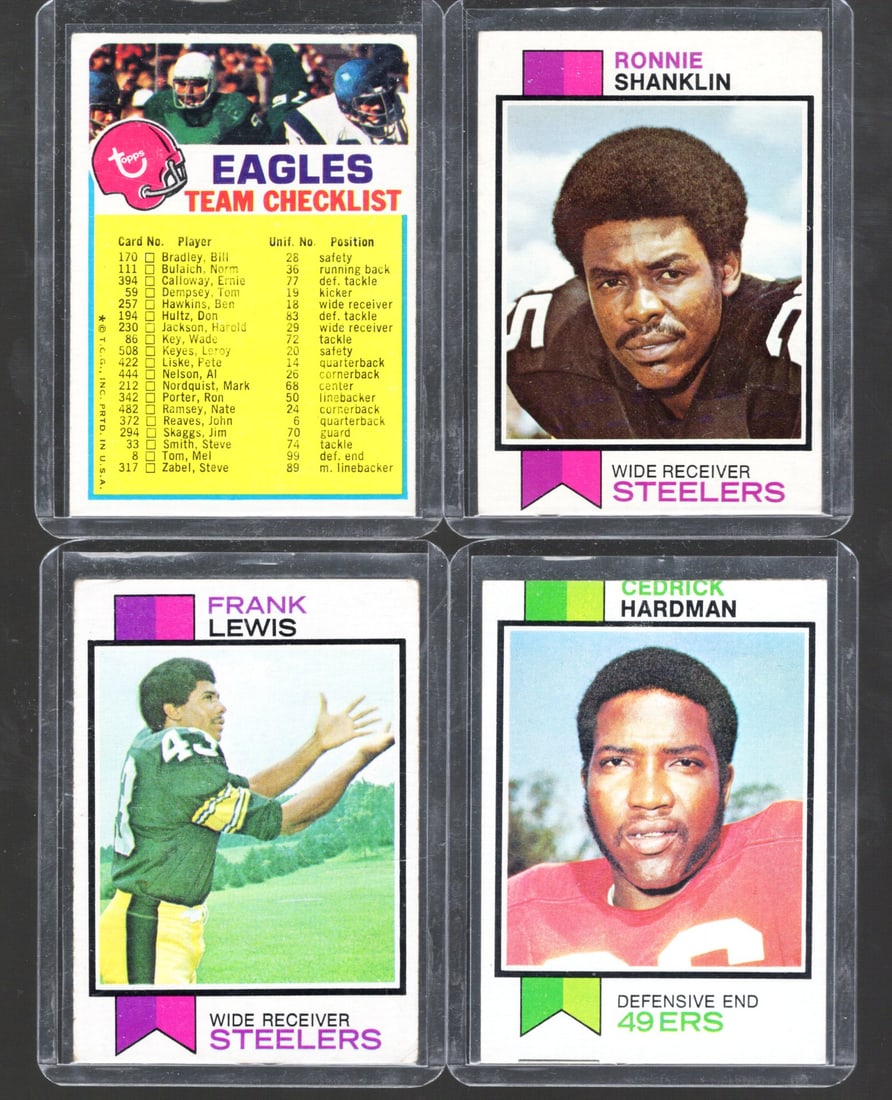 4 - Vintage 1973 Topps & Bowman Football Cards Varying Conditions, See Pics (1 of 2)