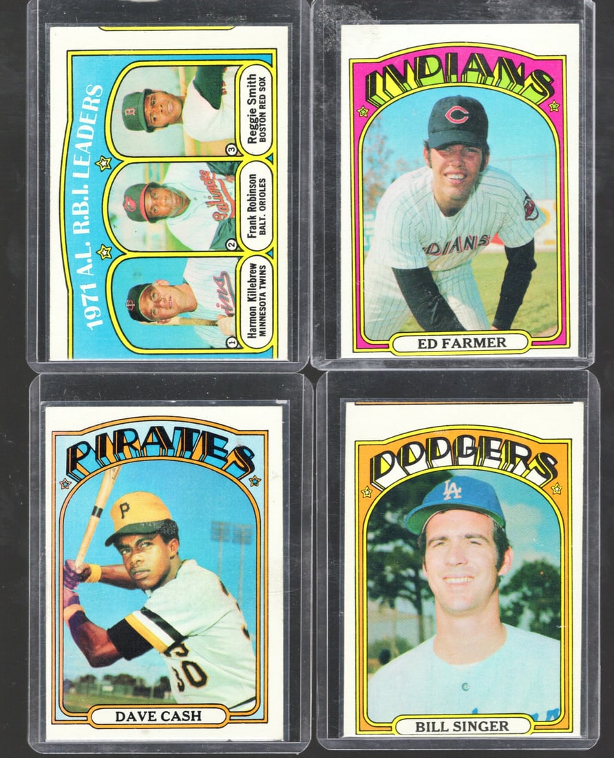 4 - Vintage 1972 Vintage Topps MLB Baseball Cards Varying Conditions, See Pics (1 of 2)