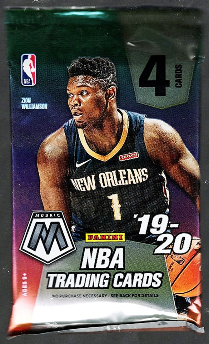 2019-20 Panini Mosaic Basketball Blaster Box Pack - RC's: Zion Williamson & Ja Morant (1 of 1)