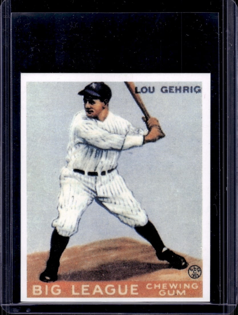 Lou Gehrig Goudey Reprint 1983 Renata Galasso #160 New York Yankees: Topps Baseball MLB Trading & Sports Cards, Sports Cards for Sale Near Me, World Series & Hall of Fame Players Memorabilia, Refractors, X-Fractors, Numbered, SP, SSP, Valuable Auction Memorabilia Lots 