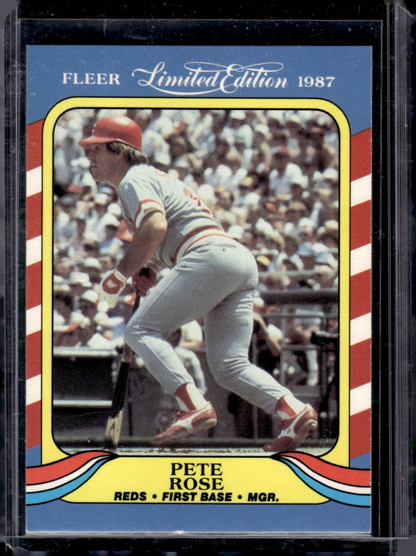 Pete Rose 1987 Fleer Limited Edition #36 Cincinnati Reds (1 of 2)