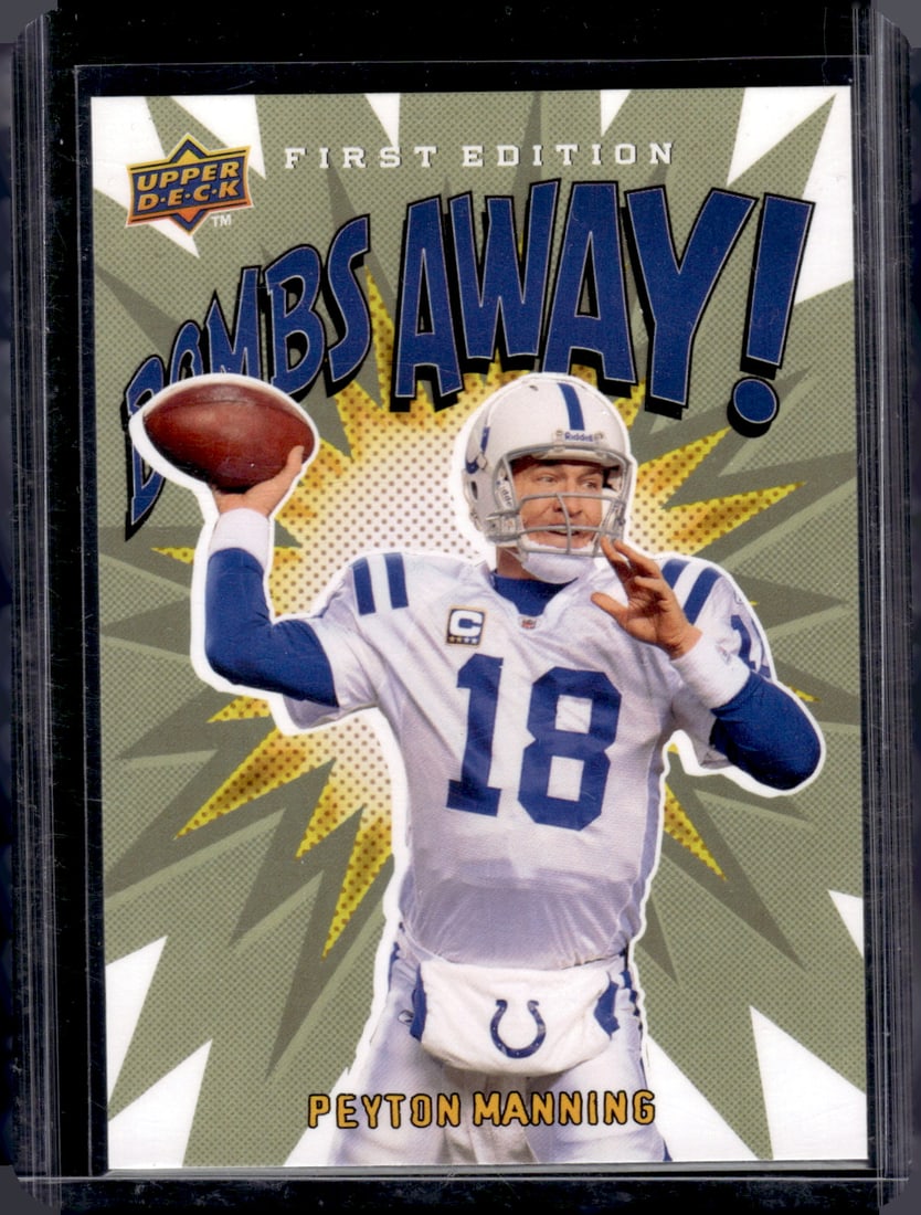 Peyton Manning Bombs Away First Edition 2009 Upper Deck #BA-12 Indianapolis Colts (1 of 2)