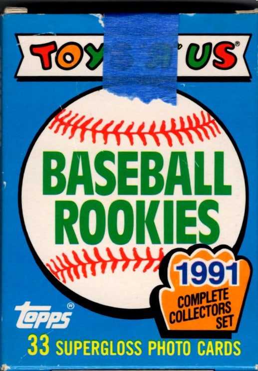 1991 Toys R Us Baseball Rookies 33 Card Complete Set. Not Factory Sealed ALL 33 Cards Included (1 of 2)