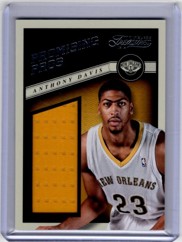 Anthony Davis Game Worn Patch 2013-14 Timeless Treasures #5 Pelicans, Lakers (1 of 2)