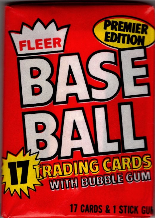 1981 Fleer Baseball Premier Edition Sealed Wax Pack 17 Cards (1 of 1)