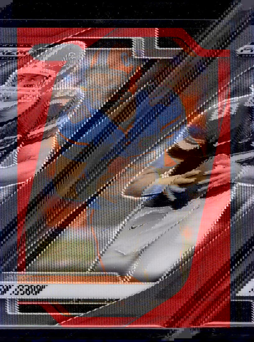 Tim Tebow Red Wave Prizm 2025 Prizm Draft Picks #174 Florida Gators (1 of 2)