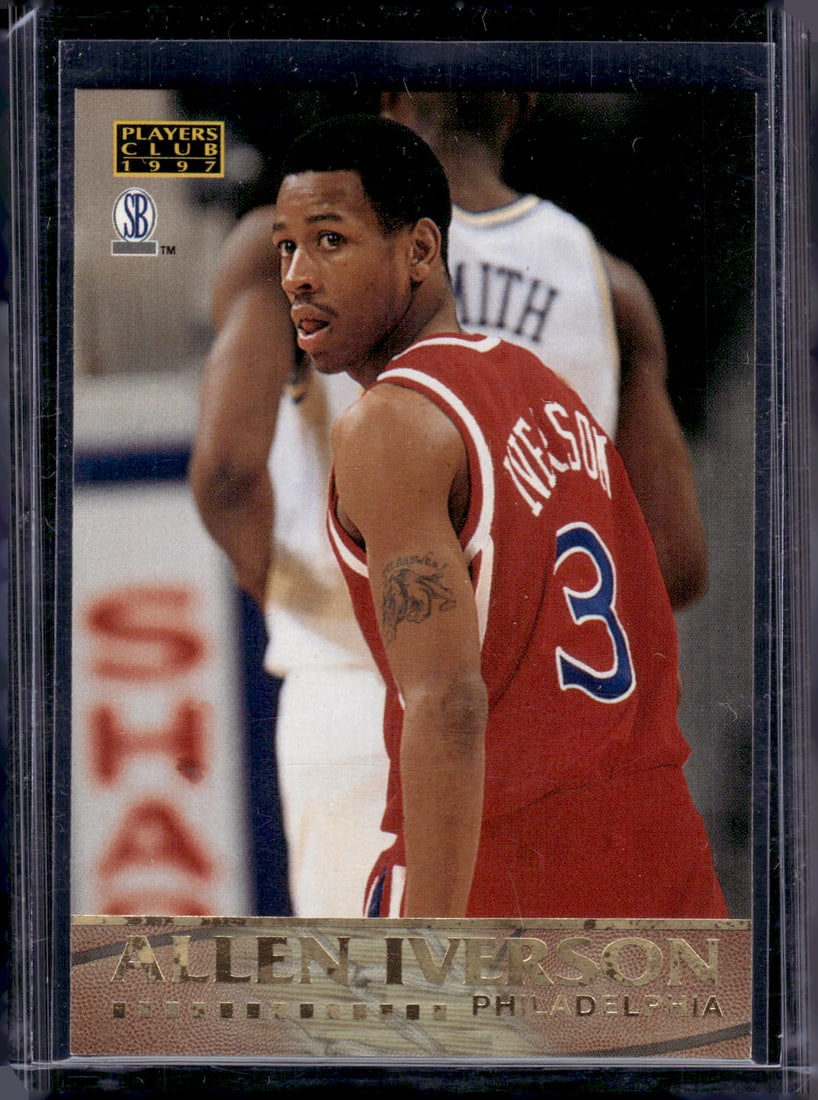 Allen Iverson 1997 Score Board Players Club #49 Philadelphia 76ers (1 of 2)