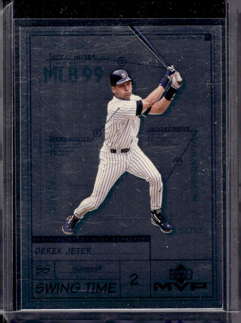 Derek Jeter Swing Time 1999 Upper Deck MVP #S12 New York Yankees (1 of 2)