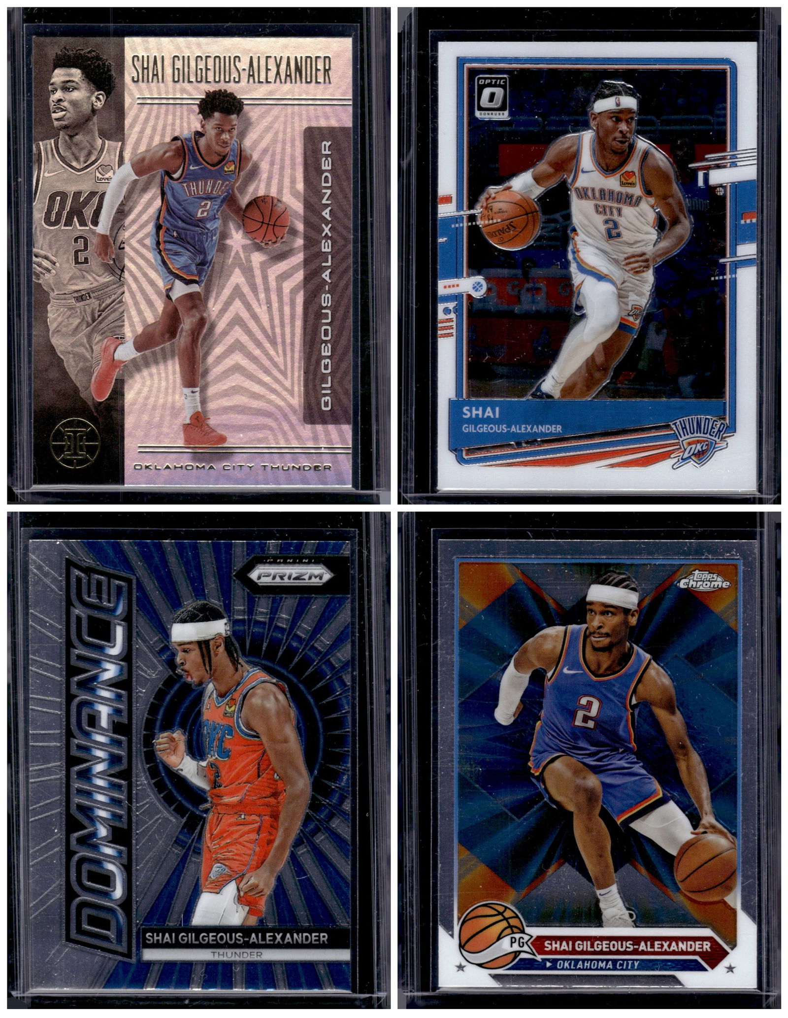 Lot of 4 Shai Gilgeous-Alexander Basketball Cards. All Different, See Pictures (1 of 2)