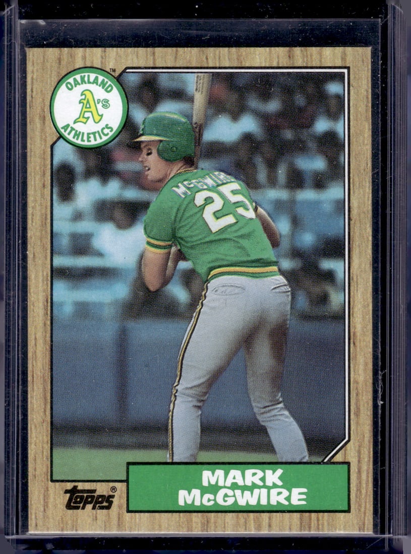 Mark McGwire Rookie Card 1987 Topps #366 Oakland Athletics (1 of 2)