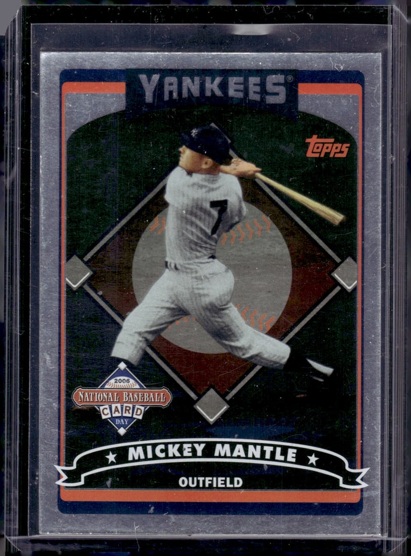 Mickey Mantle 2006 Topps National Baseball Card Day #T2 New York Yankees (1 of 2)