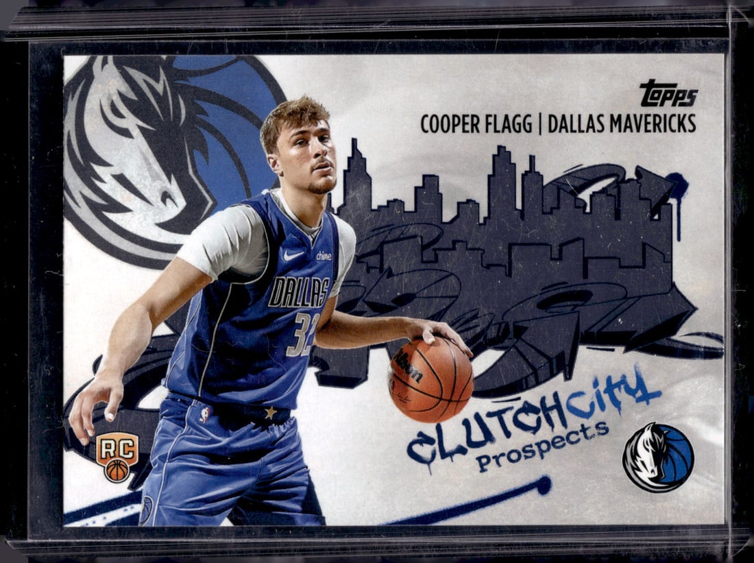 Cooper Flagg Rookie Card Clutch City Prospects 2025-26 Topps #CC-1 Dallas Mavericks (1 of 2)