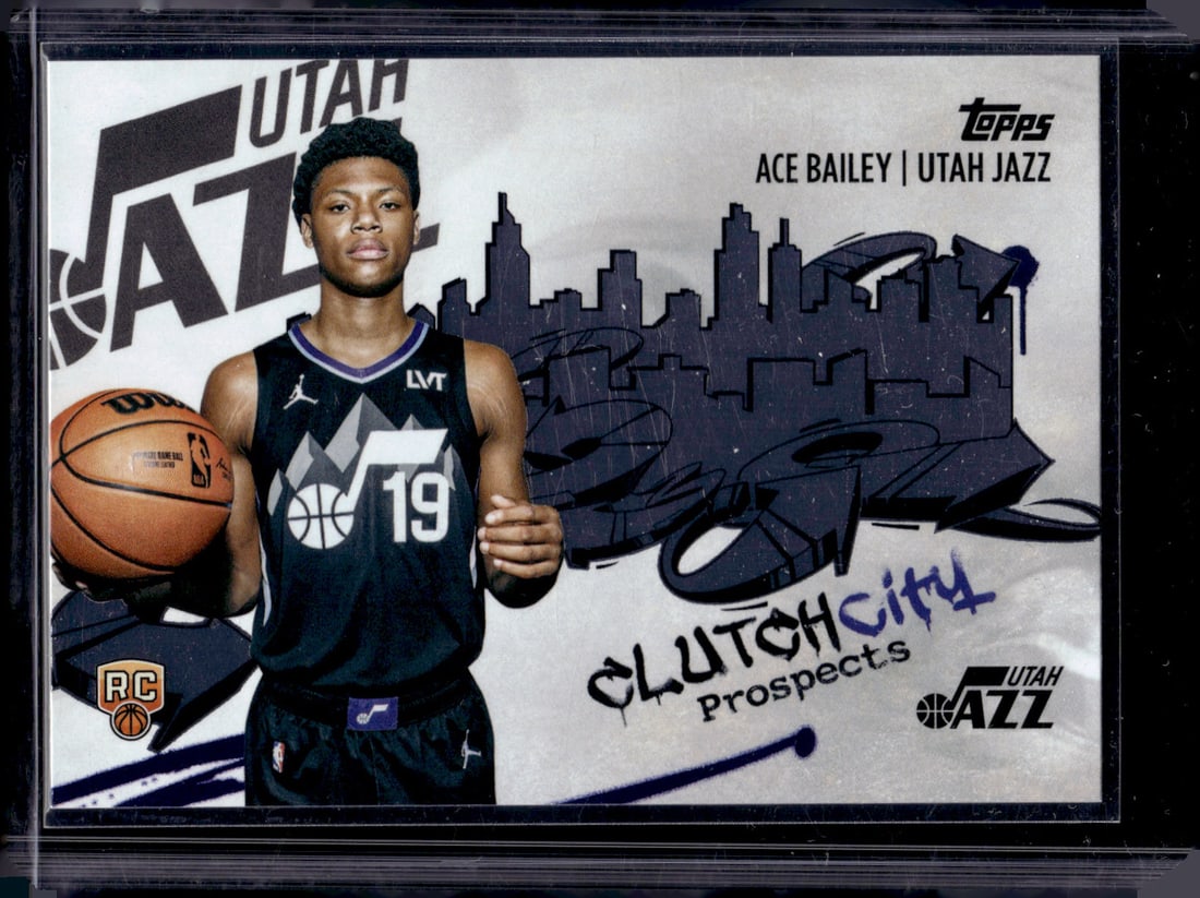 Ace Bailey Rookie Card Clutch City Prospects 2025-26 Topps #CC-5 Utah Jazz (1 of 2)
