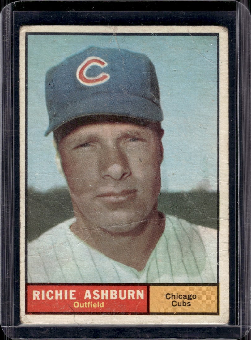 Richie Ashburn 1961 Topps #88 Has Creases See Pics: Topps Baseball MLB Trading & Sports Cards, Sports Cards for Sale Near Me, World Series & Hall of Fame Players Memorabilia, Refractors, X-Fractors, Numbered, SP, SSP, Valuable Auction Memorabilia Lots 