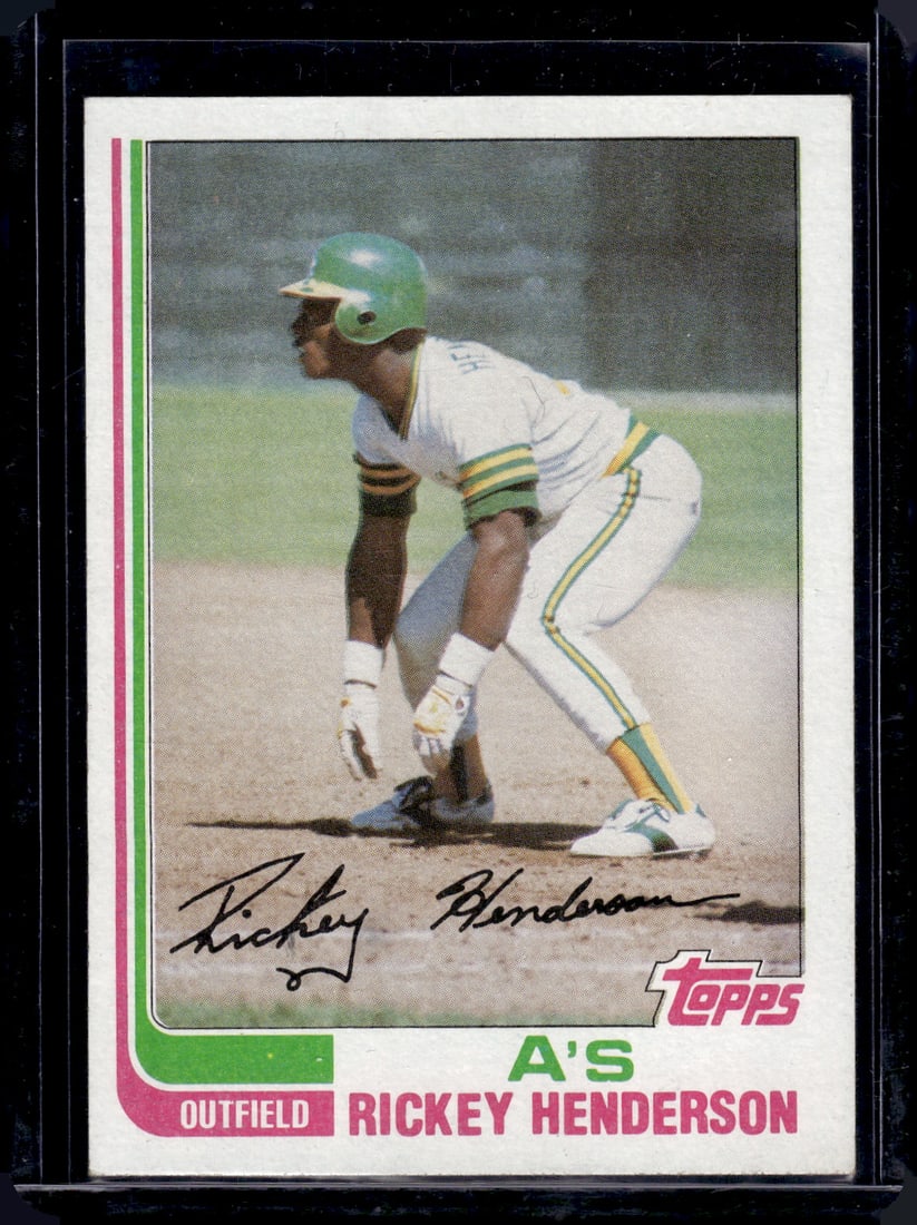 Rickey Henderson 1982 Topps #610 Oakland A's: Topps Baseball MLB Trading & Sports Cards, Sports Cards for Sale Near Me, World Series & Hall of Fame Players Memorabilia, Refractors, X-Fractors, Numbered, SP, SSP, Valuable Auction Memorabilia Lots 