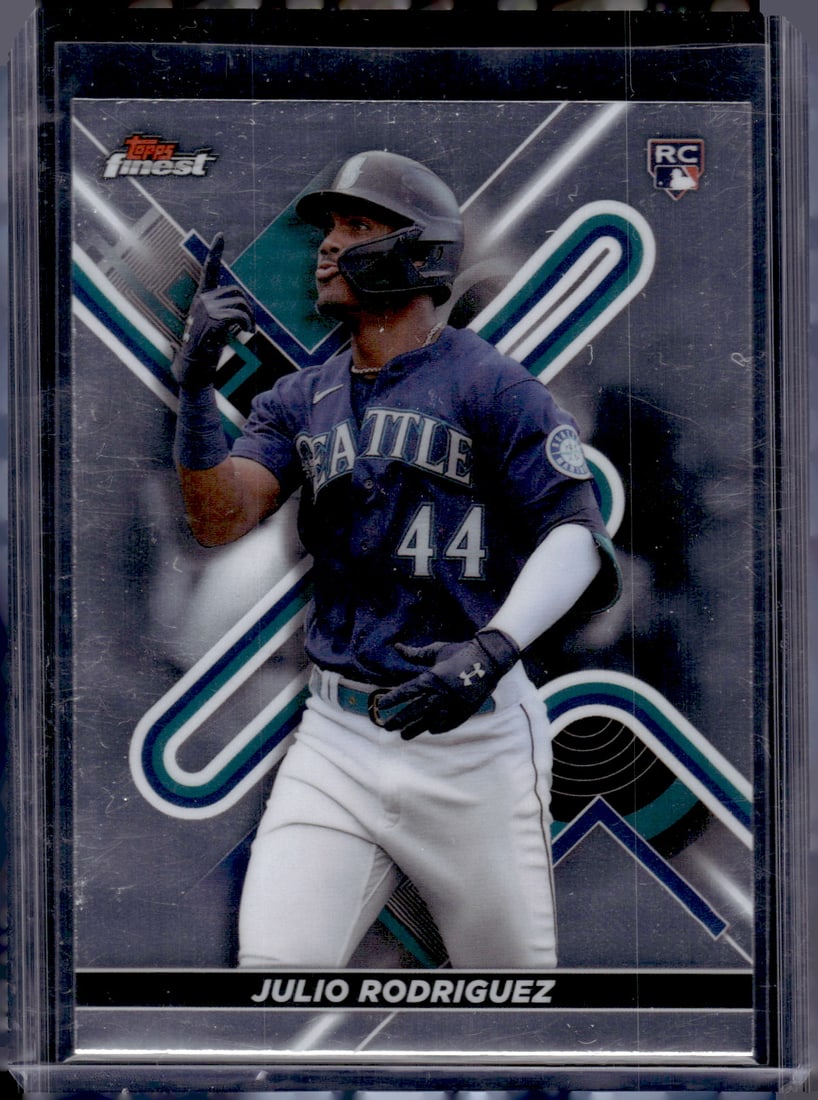 Julio Rodriguez Rookie Card 2022 Topps Finest #23 Seattle Mariners (1 of 2)