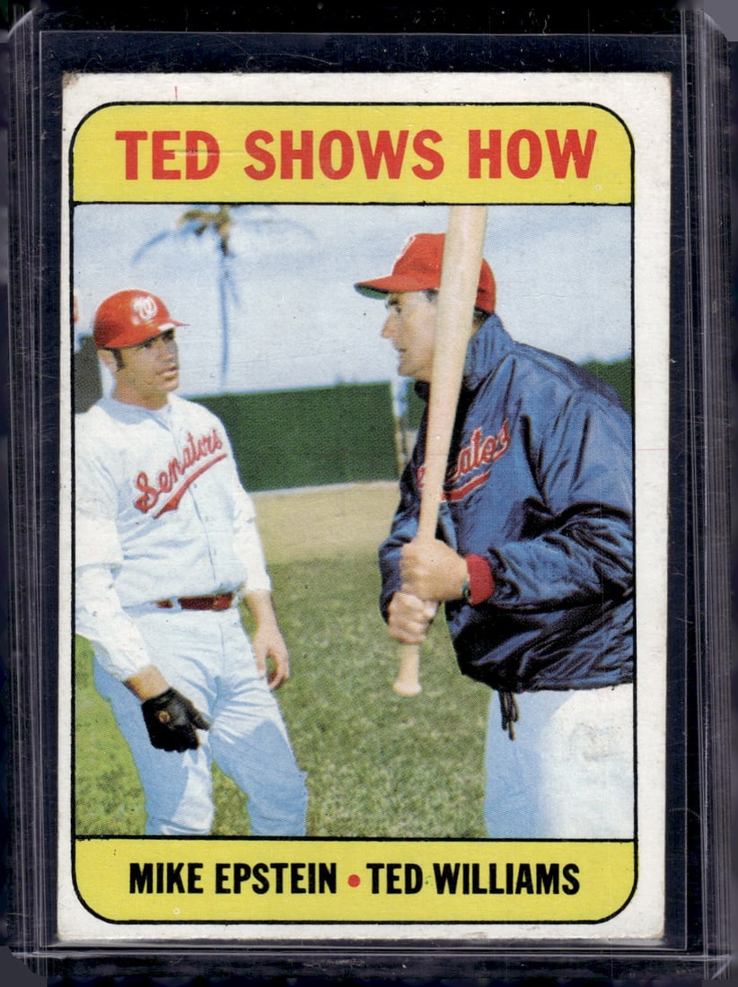 Ted Shows How Ted Williams 1969 Topps #539 Vintage Baseball Card (1 of 2)