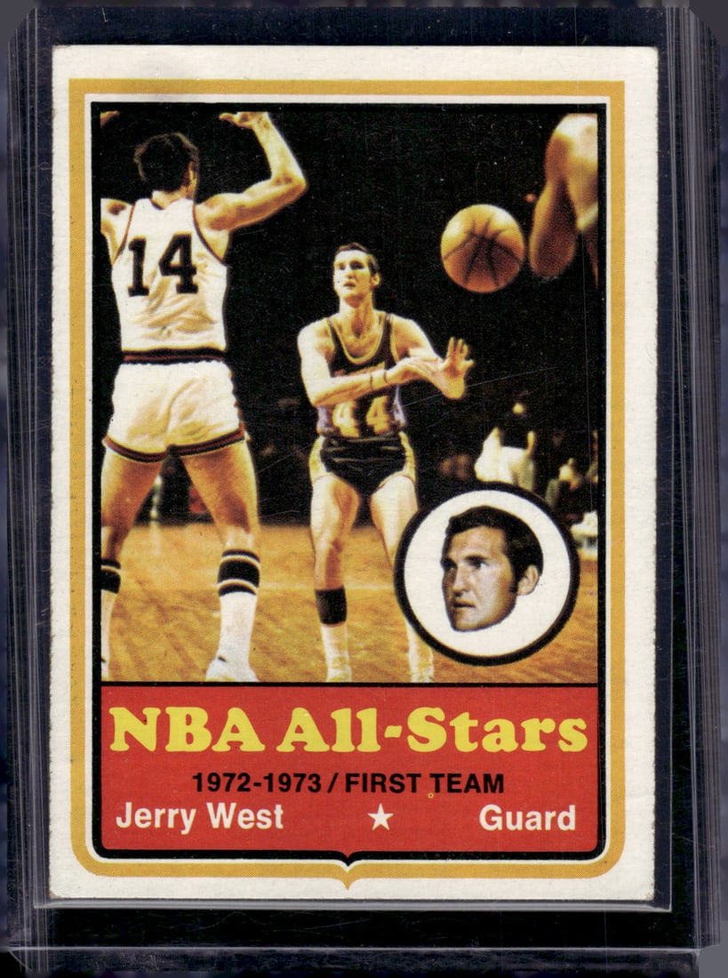 Jerry West NBA All-Stars 1973-74 Topps #100 Los Angeles Lakers (1 of 2)