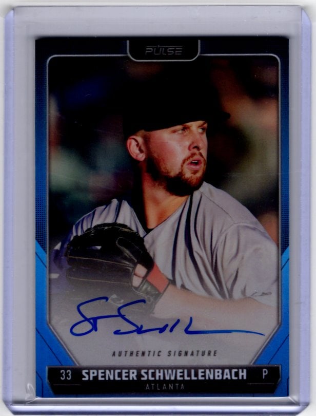 Spencer Schwellenbach Sapphire Auto /60 2024 Pulse Baseball #A-SSC Atlanta Braves (1 of 2)
