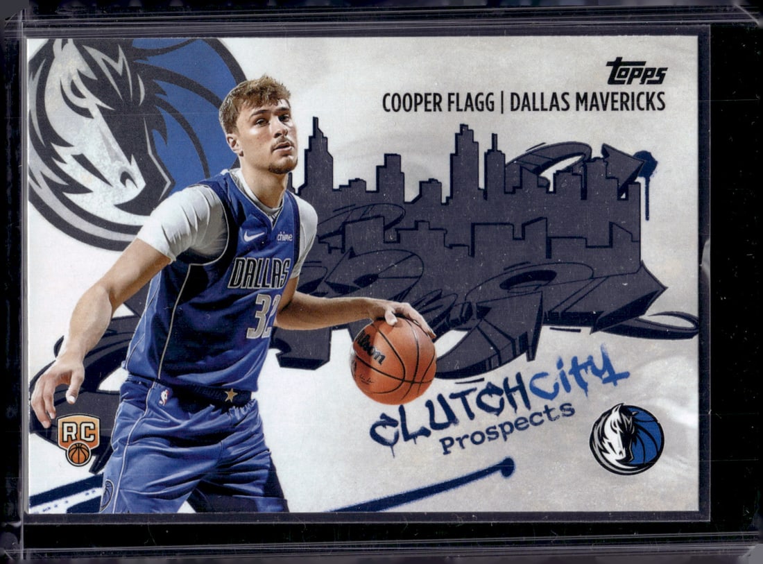 Cooper Flagg Rookie Card Clutch City Prospects 2025-26 Topps #CC-1 Dallas Mavericks (1 of 2)