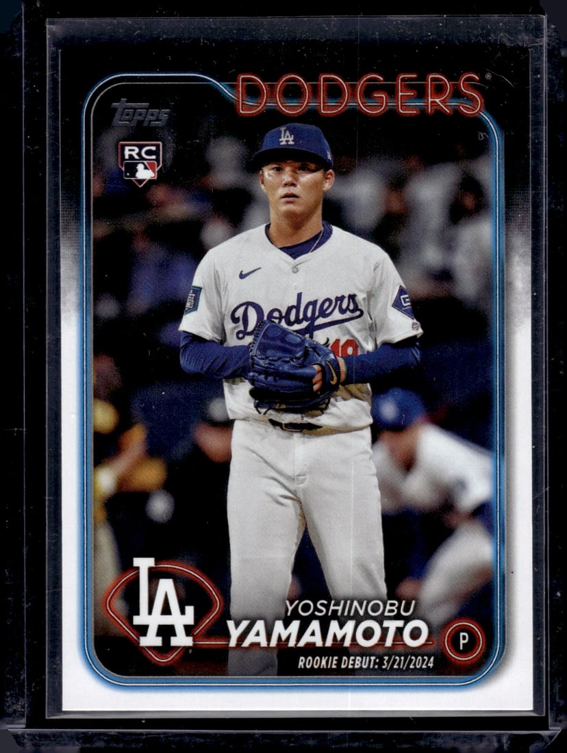 Yoshinobu Yamamoto Rookie Card 2024 Topps Update #US149 Los Angeles Dodgers: Topps Baseball MLB Trading & Sports Cards, Sports Cards for Sale Near Me, World Series & Hall of Fame Players Memorabilia, Refractors, X-Fractors, Numbered, SP, SSP, Valuable Auction Memorabilia Lots 