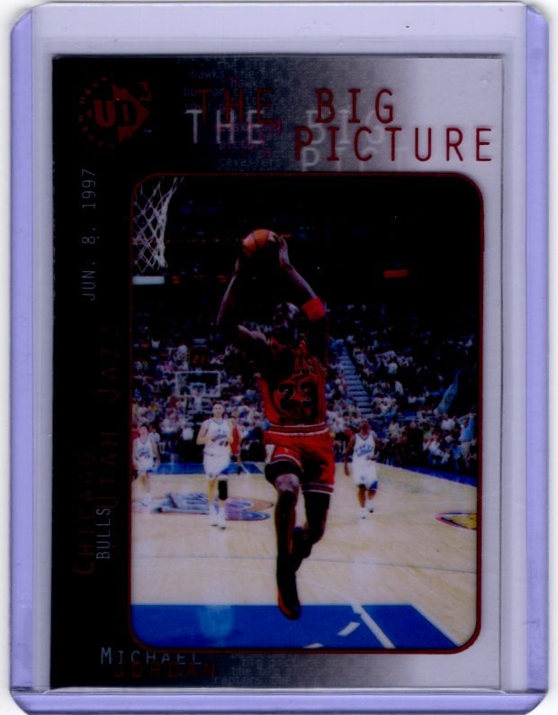 Michael Jordan The Big Picture Acetate 1997-98 Upper Deck #45 Some Surface Scratches (1 of 2)