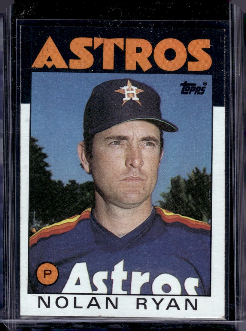 Nolan Ryan 1986 Topps #100 Houston Astros (1 of 2)