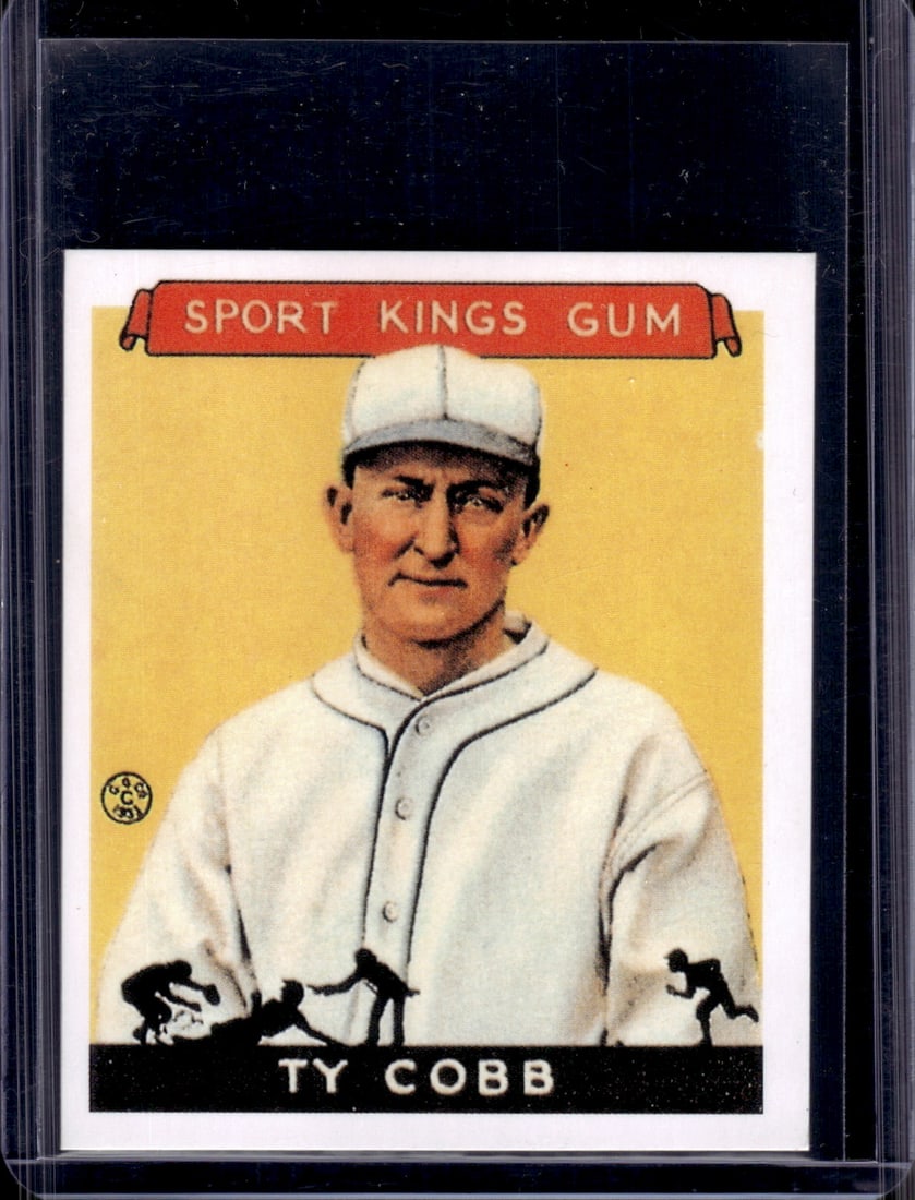 Ty Cobb Goudey Reprint 1986 #1: Baseball Cards, MLB Trading Cards, Rookie Cards, Upper Deck Baseball Cards, Upper Deck Sports Cards, Sports Cards for Sale Near Me, Baseball Cards for Sale Near Me, Rookie Baseball Cards