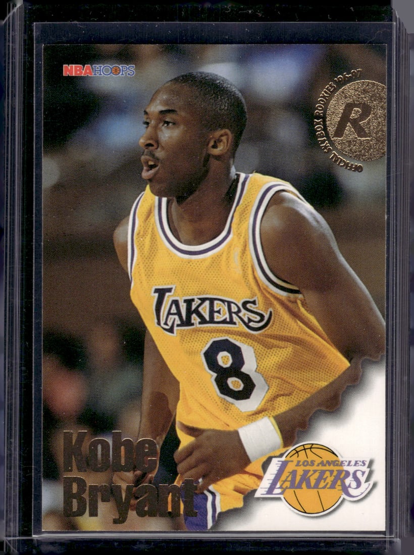 Kobe Bryant Rookie Card 1996-97 NBA Hoops #281 Los Angeles Lakers (1 of 2)