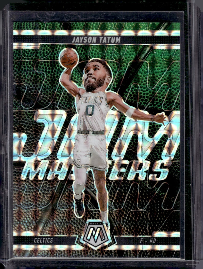 Jayson Tatum Jam Masters Silver Mosaic Prizm 2024-25 Mosaic #15 Boston Celtics (1 of 2)