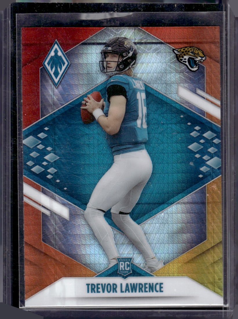 Trevor Lawrence Rookie Card Fire Burst 2021 Panini Phoenix #101 Jaguars (1 of 2)
