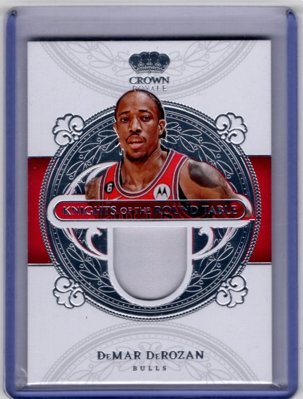 DeMar DeRozan Game Worn Patch 2022-23 Panini Crown Royale #KRT-DMD Bulls (1 of 2)