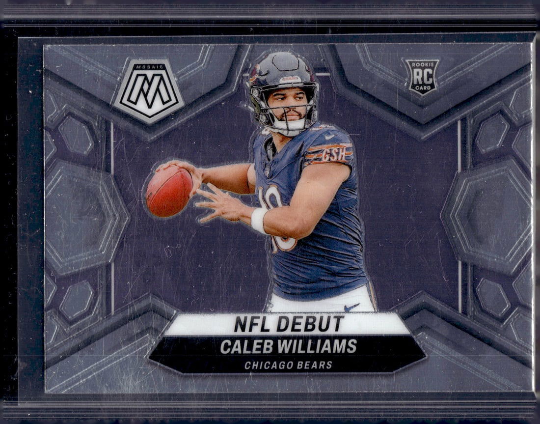 Caleb Williams Rookie Card 2024 Mosaic #289 Chicago Bears: Panini Select, Prizm, Mosaic, Contenders, Zenith, Phoenix, Illusions, Absolute, Rookie NFL Sports Trading Cards, SP, SSP, Cards, Football Cards for Sale Near Me, Superbowl & Hall of Fame Player Cards,