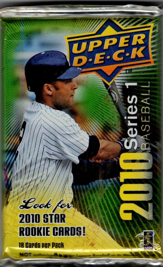 2010 Upper Deck Baseball Series 1 Sealed 18 Card Pack (1 of 1)