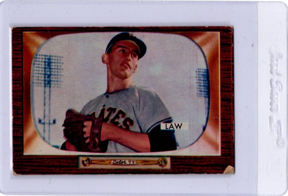 Vernon Law 1955 Bowman #199 Vintage Baseball Card. See Pictures for Condition (1 of 2)