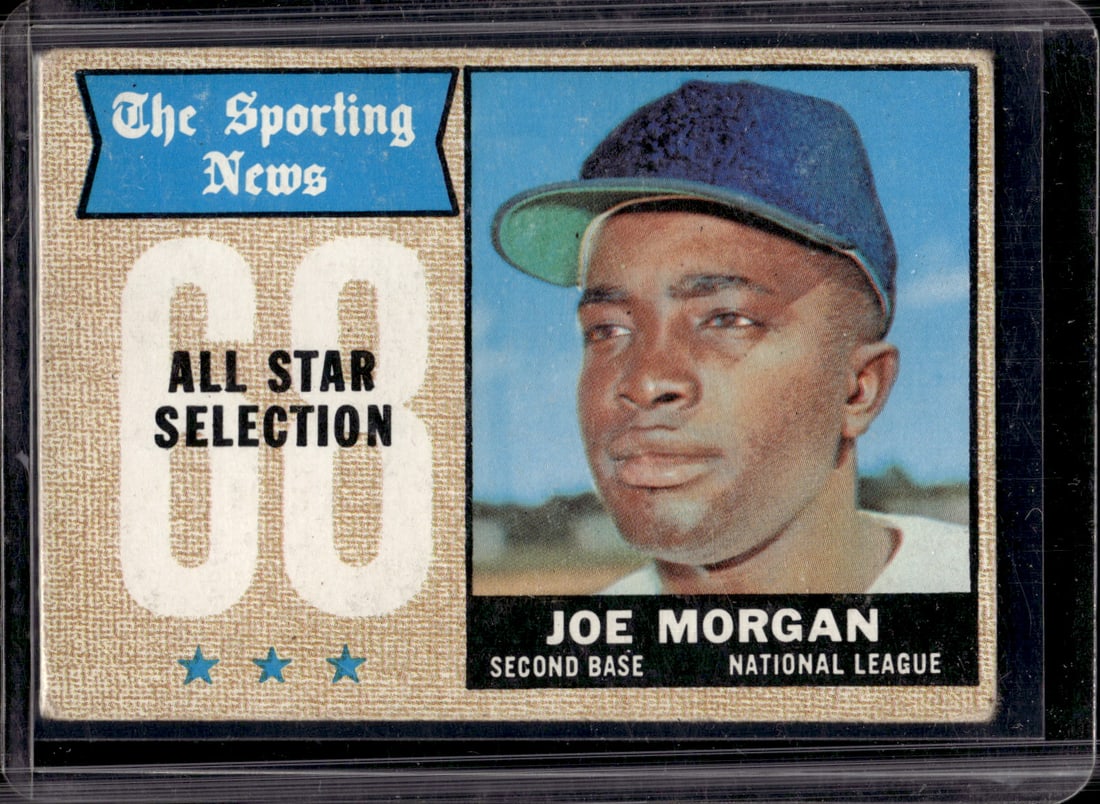Joe Morgan The Sporting News 1968 Topps #364 Vintage Baseball Card: MLB Trading Cards, Baseball Cards, Topps Cards, Topps Baseball Cards, Topps Vintage Cards, Sports Cards for Sale Near Me, Vintage Sports Card, Vintage Baseball Cards, Old Baseball Cards, Old Sports Ca